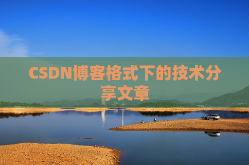 CSDN博客格式下的技术分享文章
